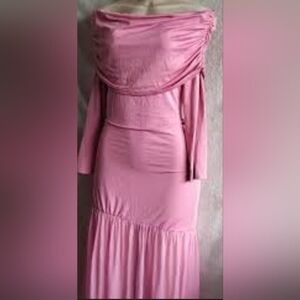SHEIN Pink Long Sleeve Dress